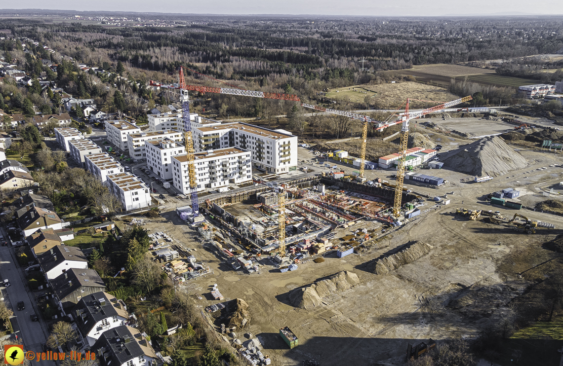 06.03.2021 - Baustelle PandionVerde und Baugruben in Neuperlach 06.03.2021 - Baustelle PandionVerde und Baugruben in Neuperlach