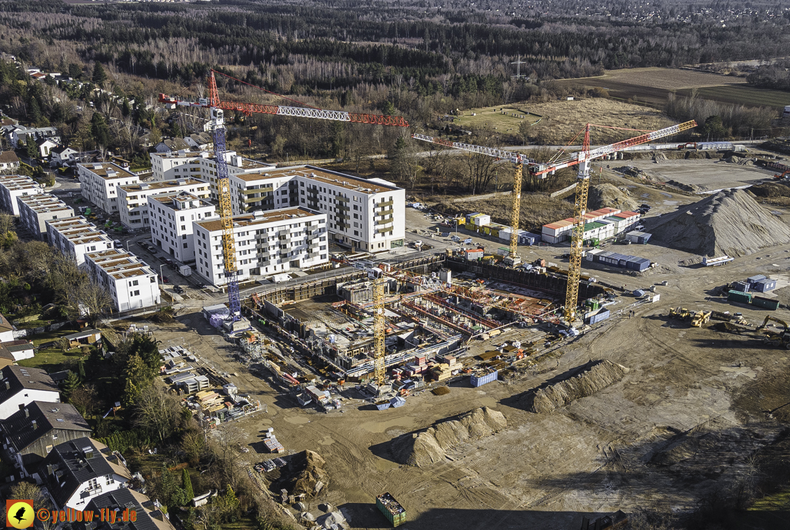 06.03.2021 - Baustelle PandionVerde und Baugruben in Neuperlach 06.03.2021 - Baustelle PandionVerde und Baugruben in Neuperlach