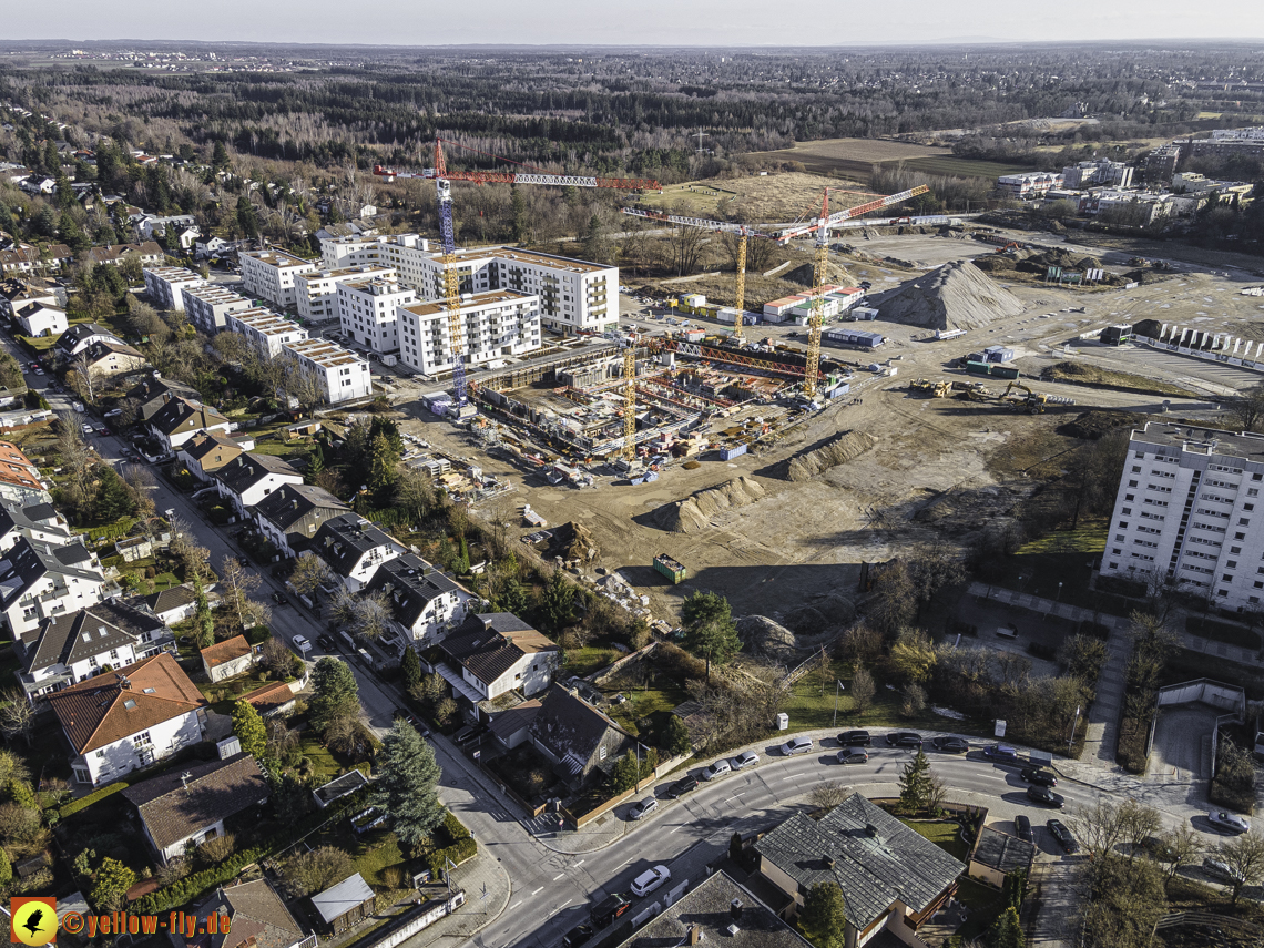 06.03.2021 - Baustelle PandionVerde und Baugruben in Neuperlach 06.03.2021 - Baustelle PandionVerde und Baugruben in Neuperlach