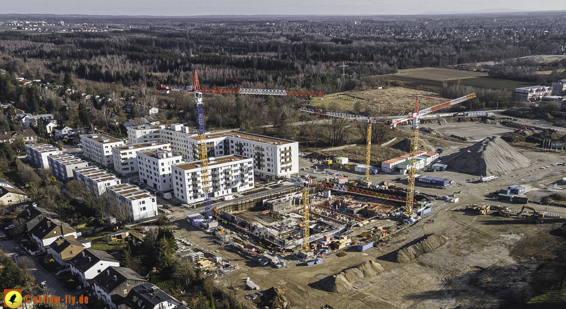 06.03.2021 - Baustelle PandionVerde und Baugruben in Neuperlach 06.03.2021 - Baustelle PandionVerde und Baugruben in Neuperlach
