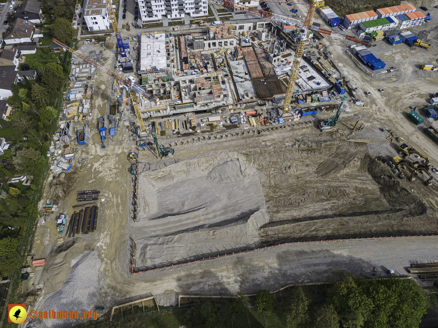 08.05.2021 - Luftbilder der Baustelle Alexisquart und Pandion Verde in Neuperlach 08.05.2021 - Luftbilder der Baustelle Alexisquart und Pandion Verde in Neuperlach
