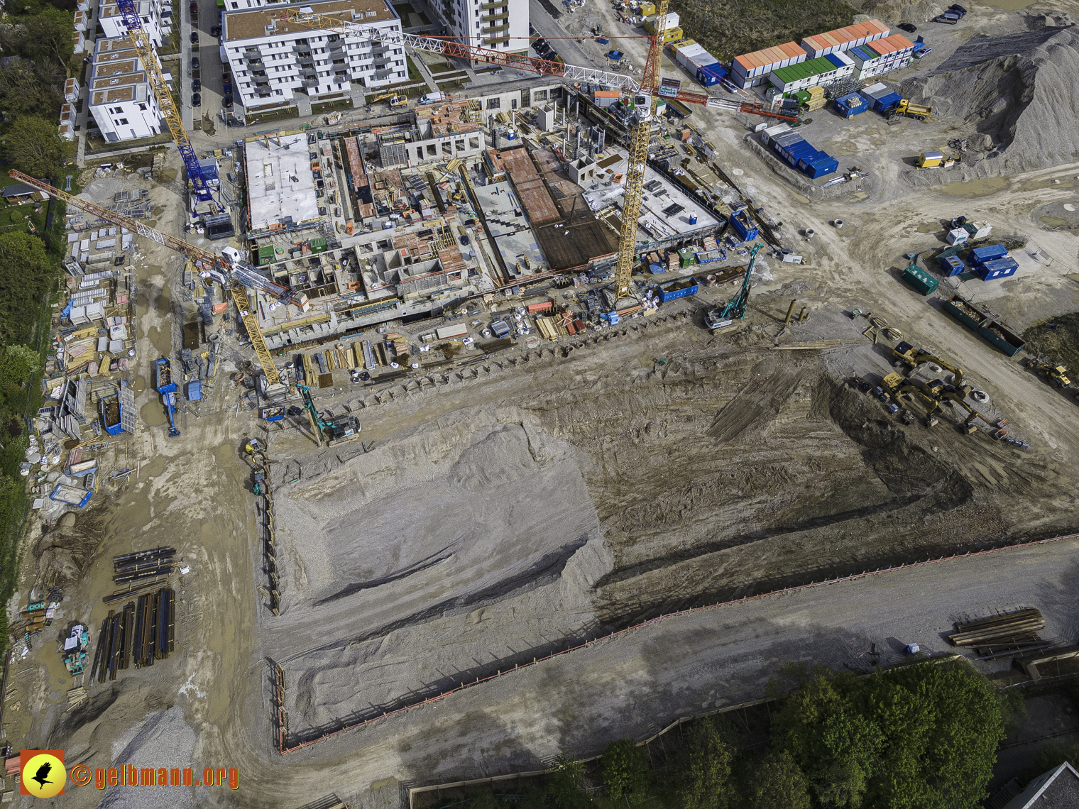 08.05.2021 - Luftbilder der Baustelle Alexisquart und Pandion Verde in Neuperlach 08.05.2021 - Luftbilder der Baustelle Alexisquart und Pandion Verde in Neuperlach