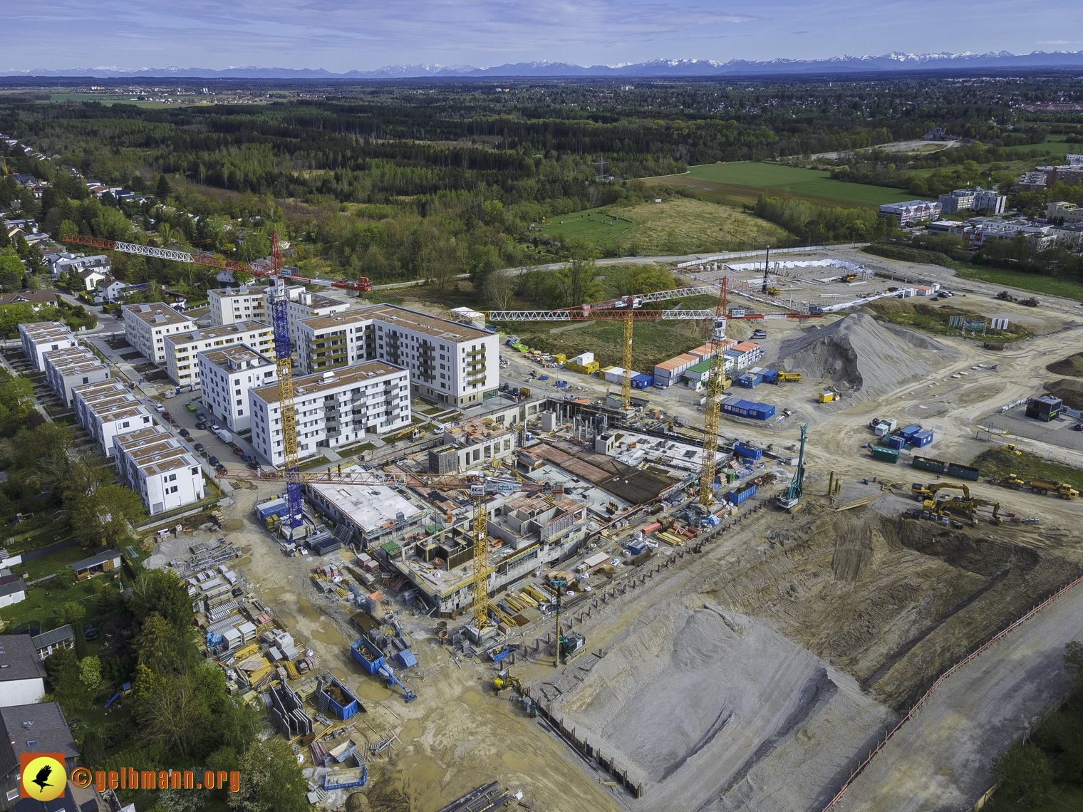 08.05.2021 - Luftbilder der Baustelle Alexisquart und Pandion Verde in Neuperlach 08.05.2021 - Luftbilder der Baustelle Alexisquart und Pandion Verde in Neuperlach
