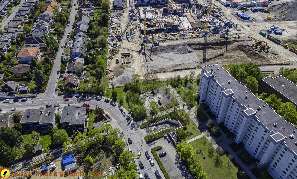 09.05.2021 - Baustelle Alexisquartier und Hugo-LAng-Bogen und Niederalmstrasse in Neuperlach 09.05.2021 - Baustelle Alexisquartier und Hugo-LAng-Bogen und Niederalmstrasse in Neuperlach