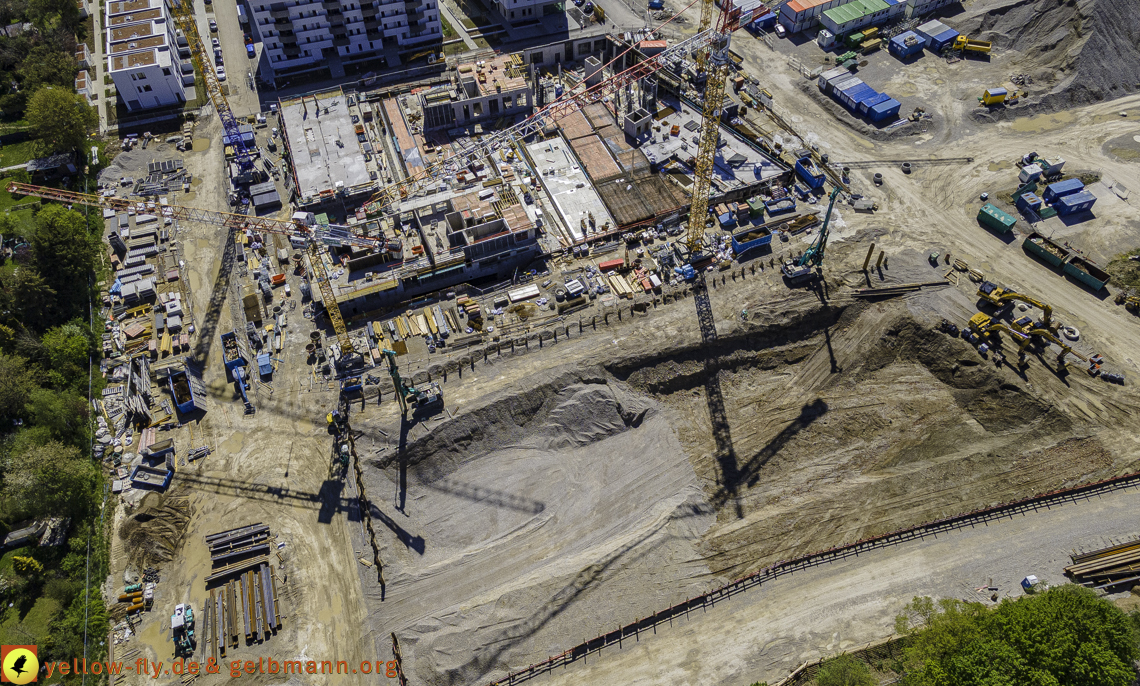 09.05.2021 - Baustelle Alexisquartier und Hugo-LAng-Bogen und Niederalmstrasse in Neuperlach 09.05.2021 - Baustelle Alexisquartier und Hugo-LAng-Bogen und Niederalmstrasse in Neuperlach