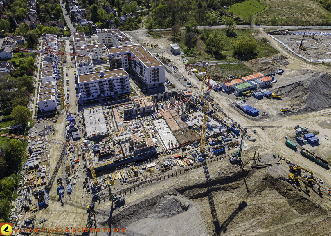 09.05.2021 - Baustelle Alexisquartier und Hugo-LAng-Bogen und Niederalmstrasse in Neuperlach 09.05.2021 - Baustelle Alexisquartier und Hugo-LAng-Bogen und Niederalmstrasse in Neuperlach