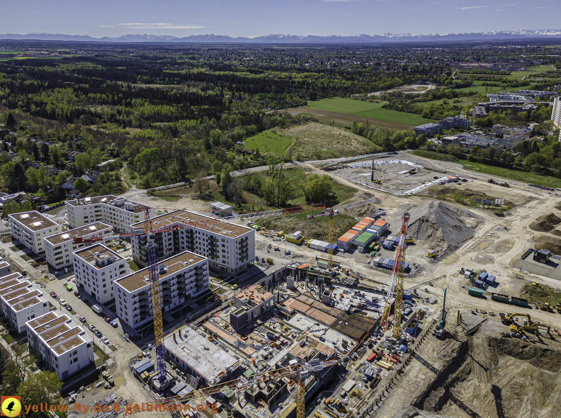 09.05.2021 - Baustelle Alexisquartier und Hugo-LAng-Bogen und Niederalmstrasse in Neuperlach 09.05.2021 - Baustelle Alexisquartier und Hugo-LAng-Bogen und Niederalmstrasse in Neuperlach