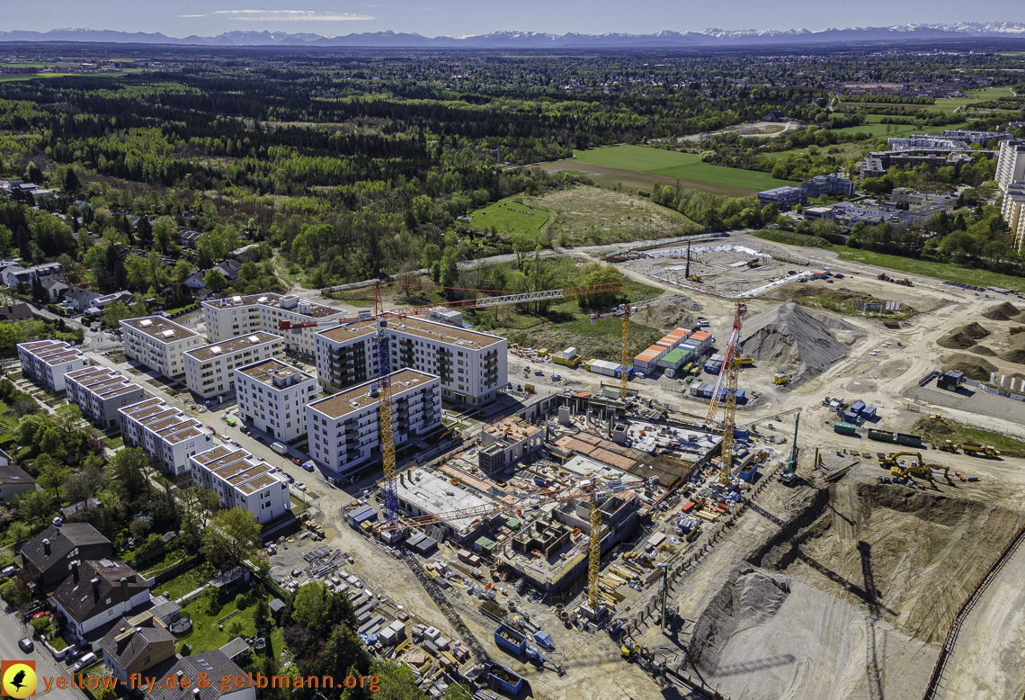 09.05.2021 - Baustelle Alexisquartier und Hugo-LAng-Bogen und Niederalmstrasse in Neuperlach 09.05.2021 - Baustelle Alexisquartier und Hugo-LAng-Bogen und Niederalmstrasse in Neuperlach