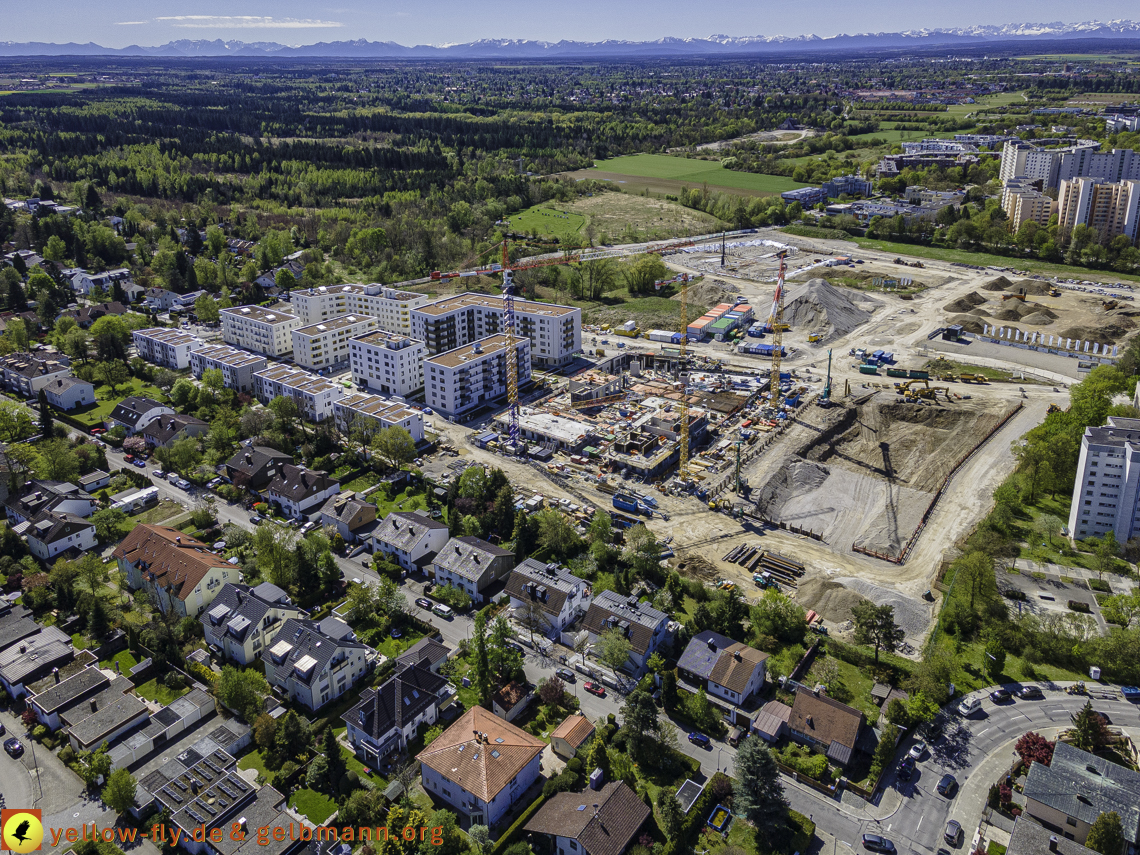 09.05.2021 - Baustelle Alexisquartier und Hugo-LAng-Bogen und Niederalmstrasse in Neuperlach 09.05.2021 - Baustelle Alexisquartier und Hugo-LAng-Bogen und Niederalmstrasse in Neuperlach