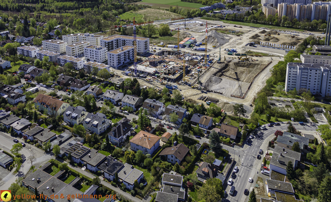 09.05.2021 - Baustelle Alexisquartier und Hugo-LAng-Bogen und Niederalmstrasse in Neuperlach 09.05.2021 - Baustelle Alexisquartier und Hugo-LAng-Bogen und Niederalmstrasse in Neuperlach