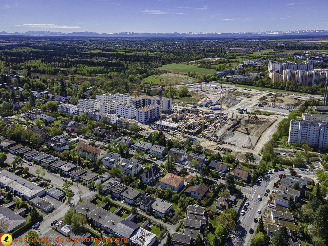 09.05.2021 - Baustelle Alexisquartier und Hugo-LAng-Bogen und Niederalmstrasse in Neuperlach 09.05.2021 - Baustelle Alexisquartier und Hugo-LAng-Bogen und Niederalmstrasse in Neuperlach