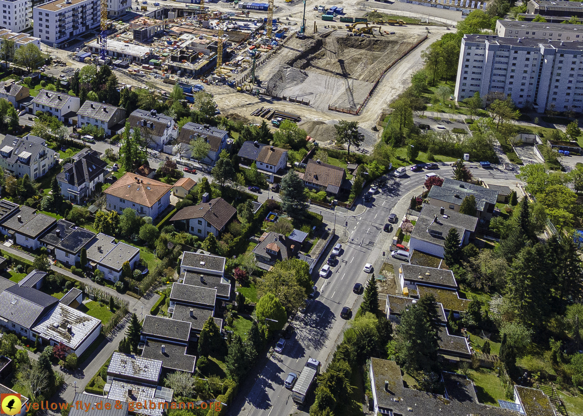 09.05.2021 - Baustelle Alexisquartier und Hugo-LAng-Bogen und Niederalmstrasse in Neuperlach 09.05.2021 - Baustelle Alexisquartier und Hugo-LAng-Bogen und Niederalmstrasse in Neuperlach