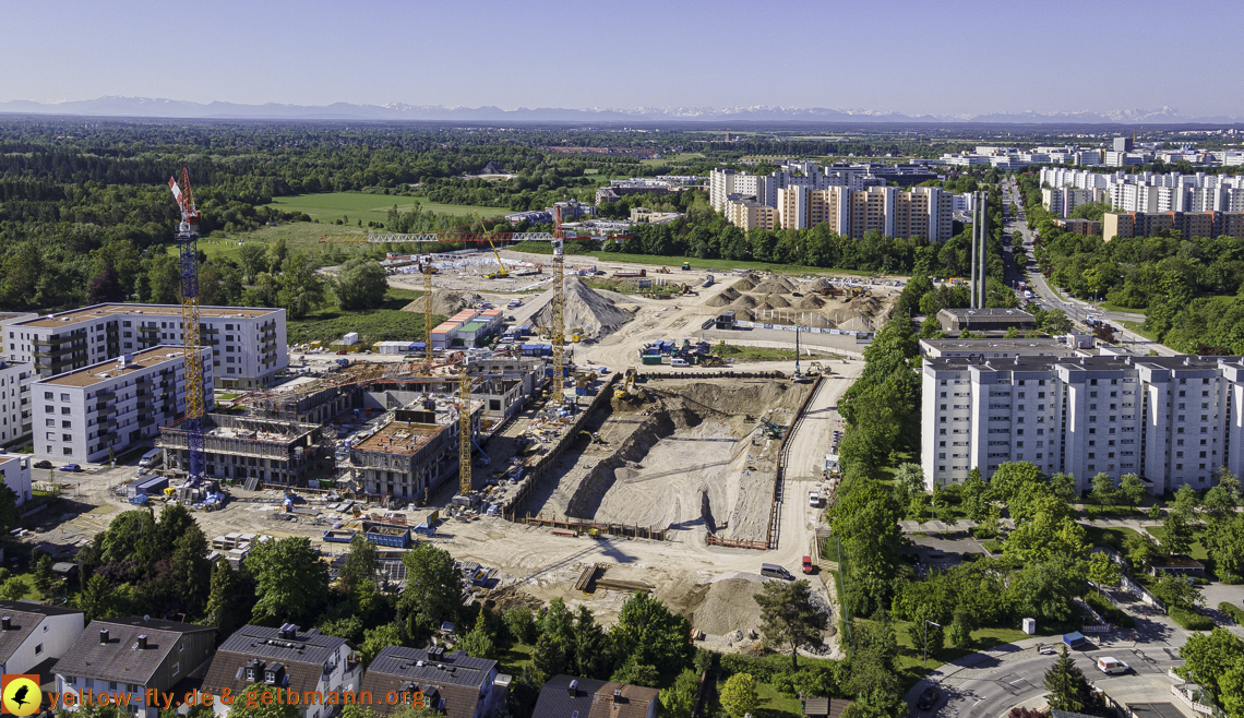 21.05.2021 - Baustelle Alexisquartier udn PAndion Verde in Neuperlach 21.05.2021 - Baustelle Alexisquartier udn PAndion Verde in Neuperlach