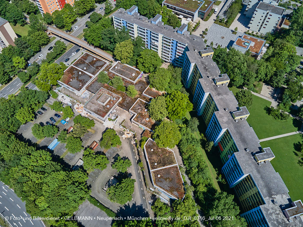 06.07.2021 - Quiddezentrum vor dem Abriss in Neuperlach