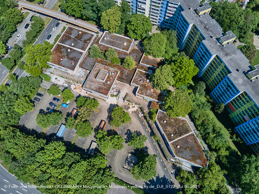 06.07.2021 - Quiddezentrum vor dem Abriss in Neuperlach