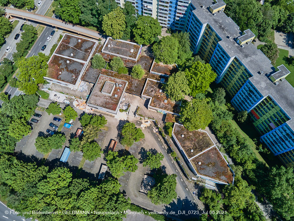 06.07.2021 - Quiddezentrum vor dem Abriss in Neuperlach