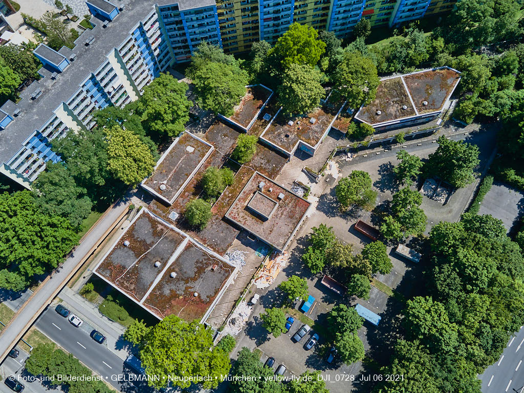 06.07.2021 - Quiddezentrum vor dem Abriss in Neuperlach