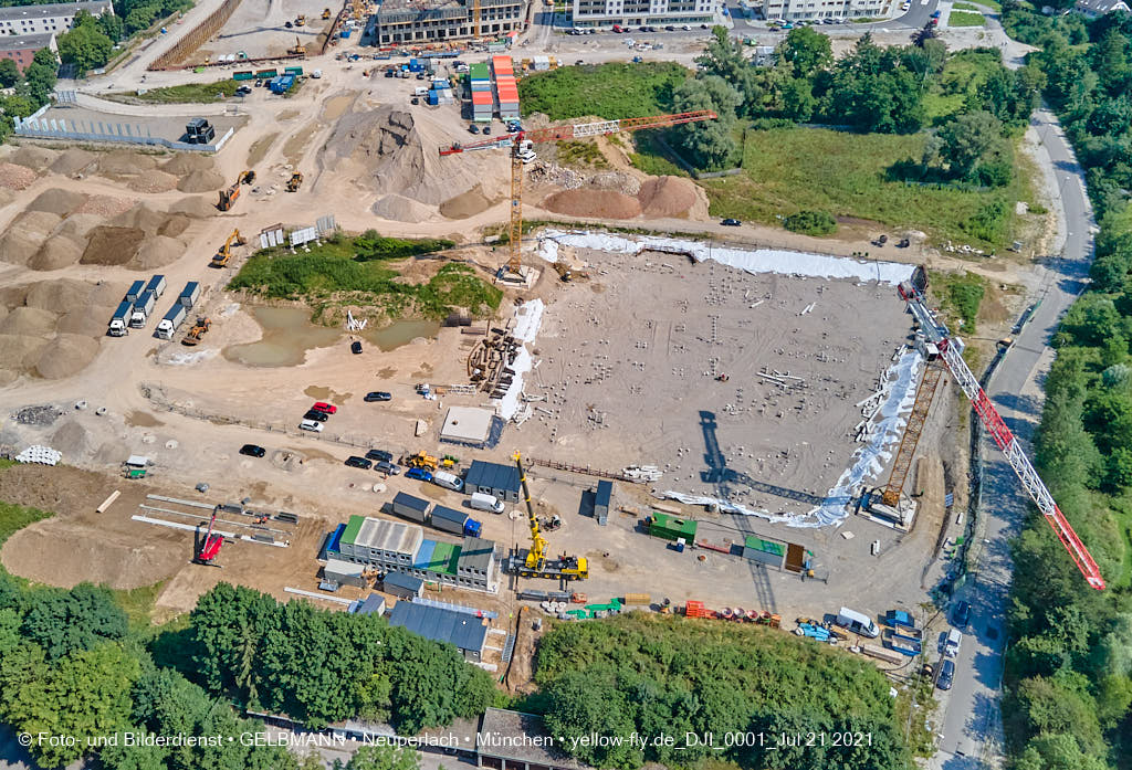 21.07.2021 - Baustelle Pandion Verde in Neuperlach 21.07.2021 - Baustelle Pandion Verde in Neuperlach