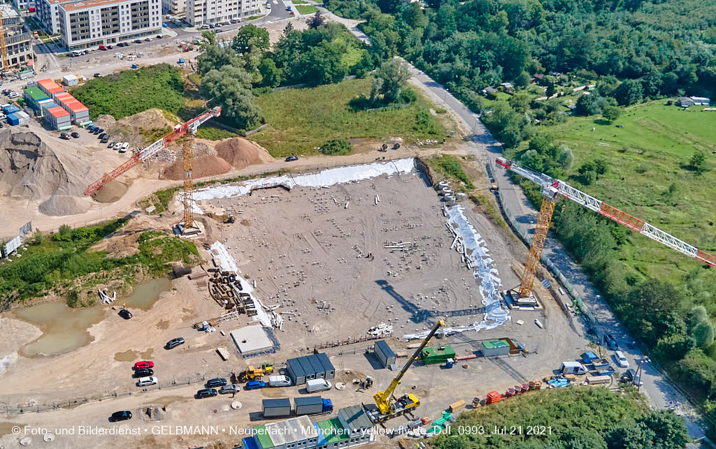 21.07.2021 - Baustelle Pandion Verde in Neuperlach 21.07.2021 - Baustelle Pandion Verde in Neuperlach