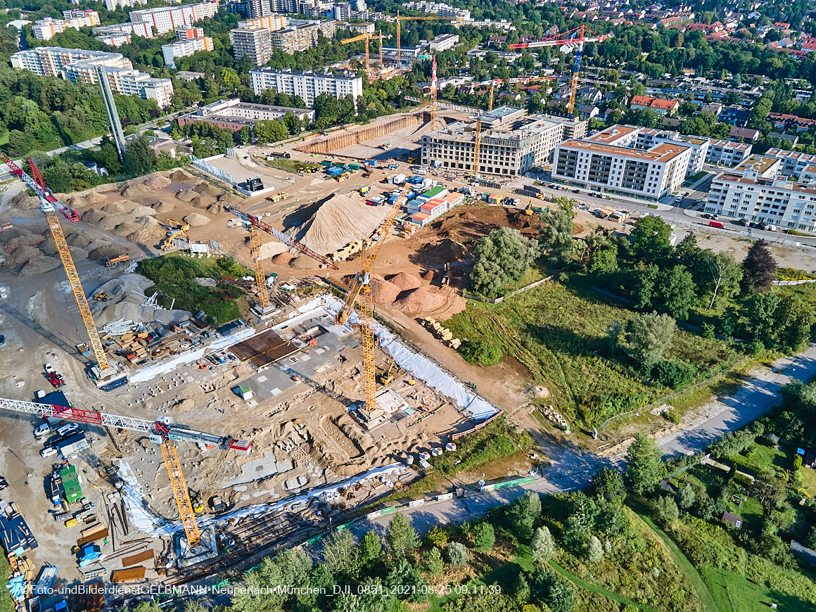 25.08.2020 - Luftaufnahmen vom Alexisquartier in Neuperlach in nördlicher Richtung 25.08.2020 - Luftaufnahmen vom Alexisquartier in Neuperlach in nördlicher Richtung