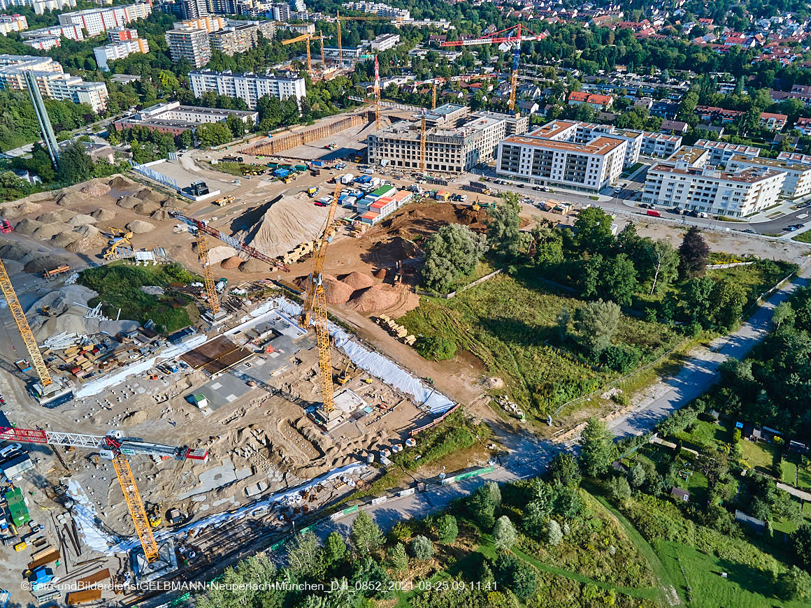 25.08.2020 - Luftaufnahmen vom Alexisquartier in Neuperlach in nördlicher Richtung 25.08.2020 - Luftaufnahmen vom Alexisquartier in Neuperlach in nördlicher Richtung