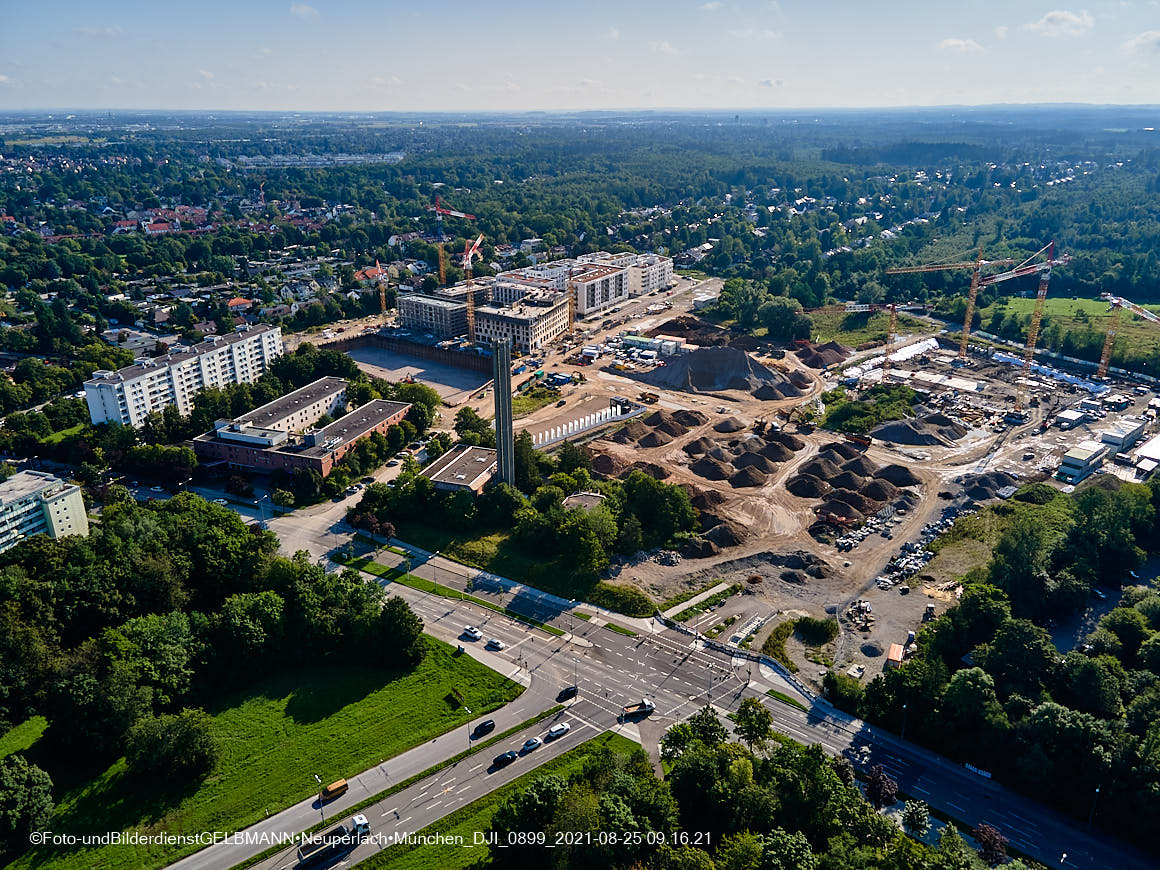 25.08.2020 - Luftaufnahmen von der Baustelle PandionVerde in Neuperlach 25.08.2020 - Luftaufnahmen von der Baustelle PandionVerde in Neuperlach