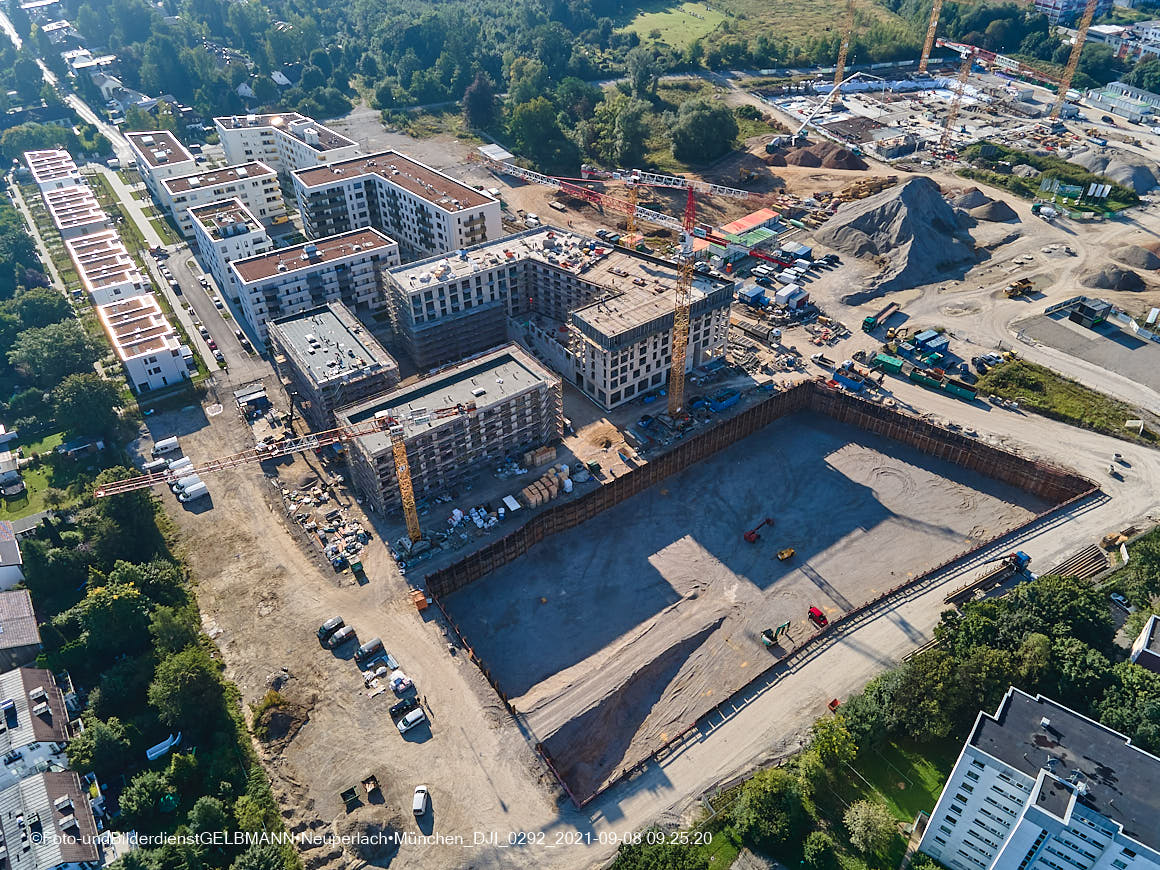08.09.2021 - Baustelle Alexisquartier in Neuperlach 08.09.2021 - Baustelle Alexisquartier in Neuperlach