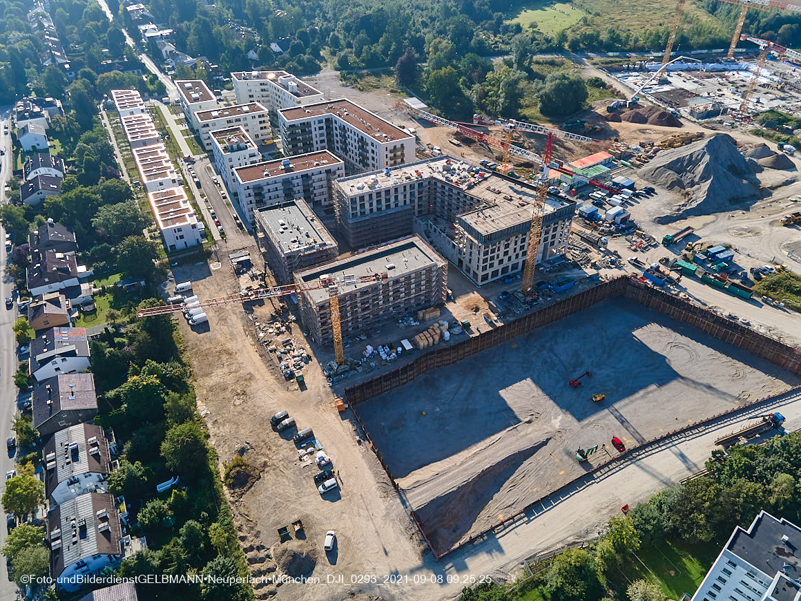 08.09.2021 - Baustelle Alexisquartier in Neuperlach 08.09.2021 - Baustelle Alexisquartier in Neuperlach
