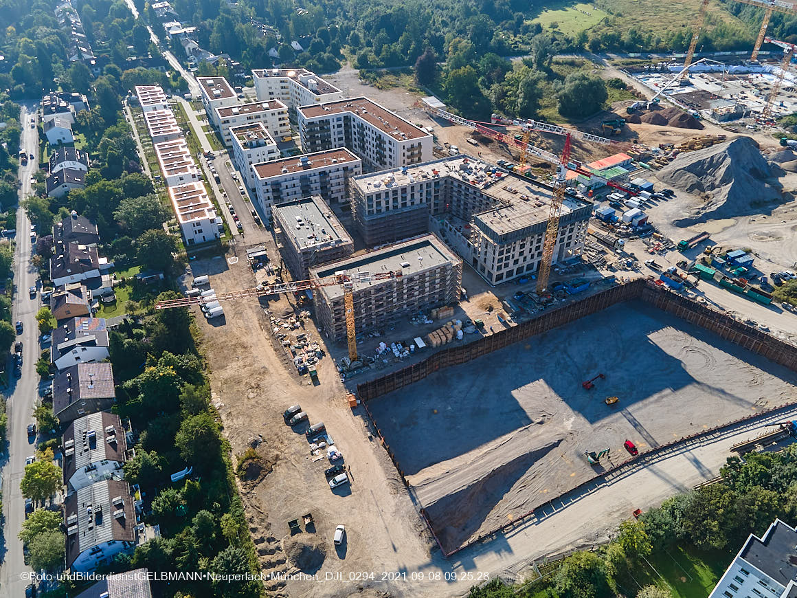 08.09.2021 - Baustelle Alexisquartier in Neuperlach 08.09.2021 - Baustelle Alexisquartier in Neuperlach