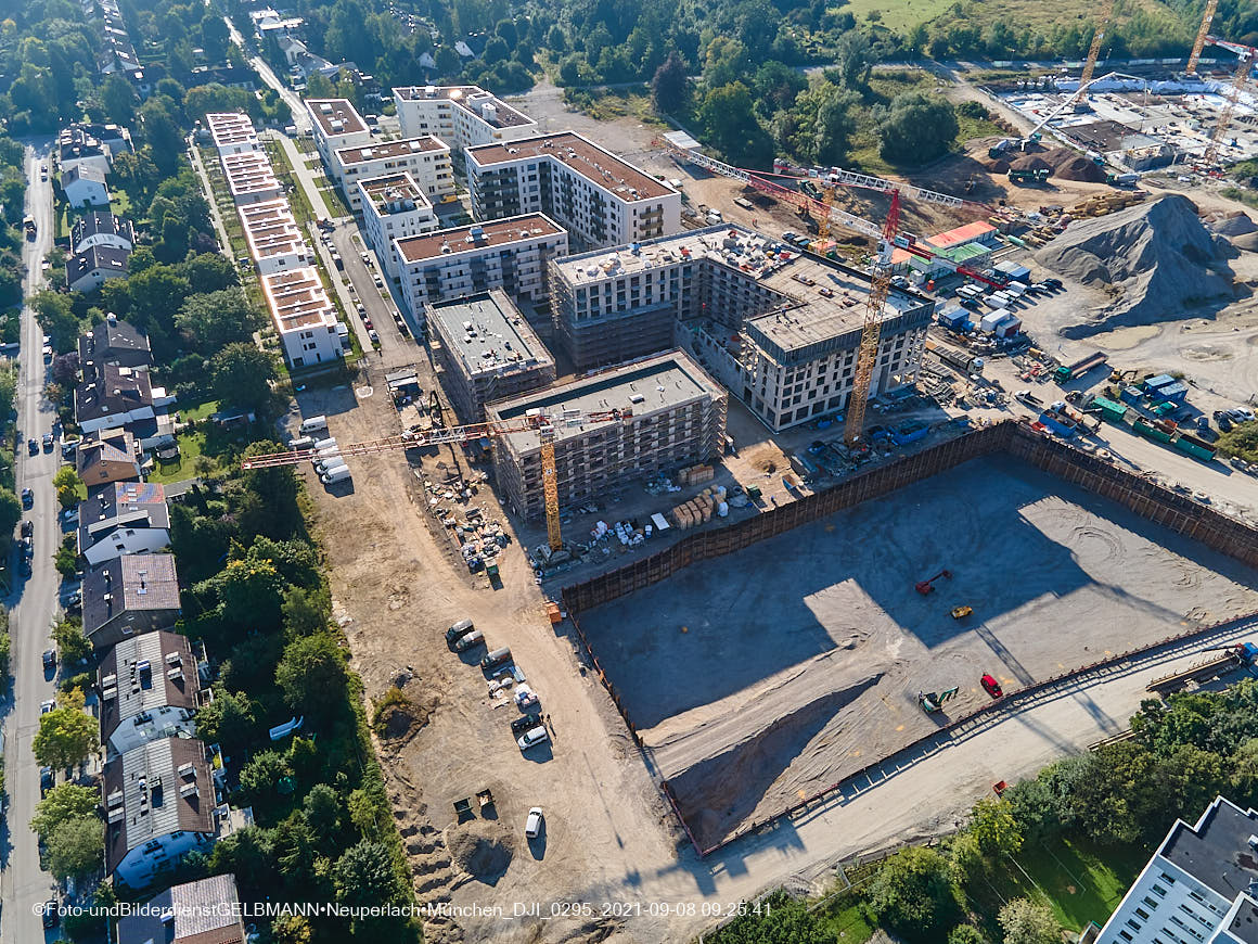 08.09.2021 - Baustelle Alexisquartier in Neuperlach 08.09.2021 - Baustelle Alexisquartier in Neuperlach