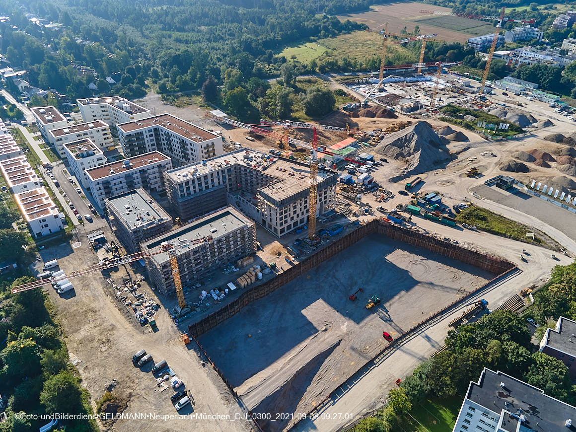 08.09.2021 - Baustelle Alexisquartier in Neuperlach 08.09.2021 - Baustelle Alexisquartier in Neuperlach