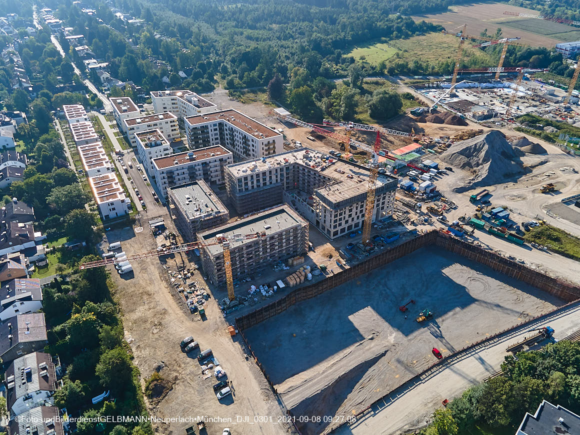 08.09.2021 - Baustelle Alexisquartier in Neuperlach 08.09.2021 - Baustelle Alexisquartier in Neuperlach