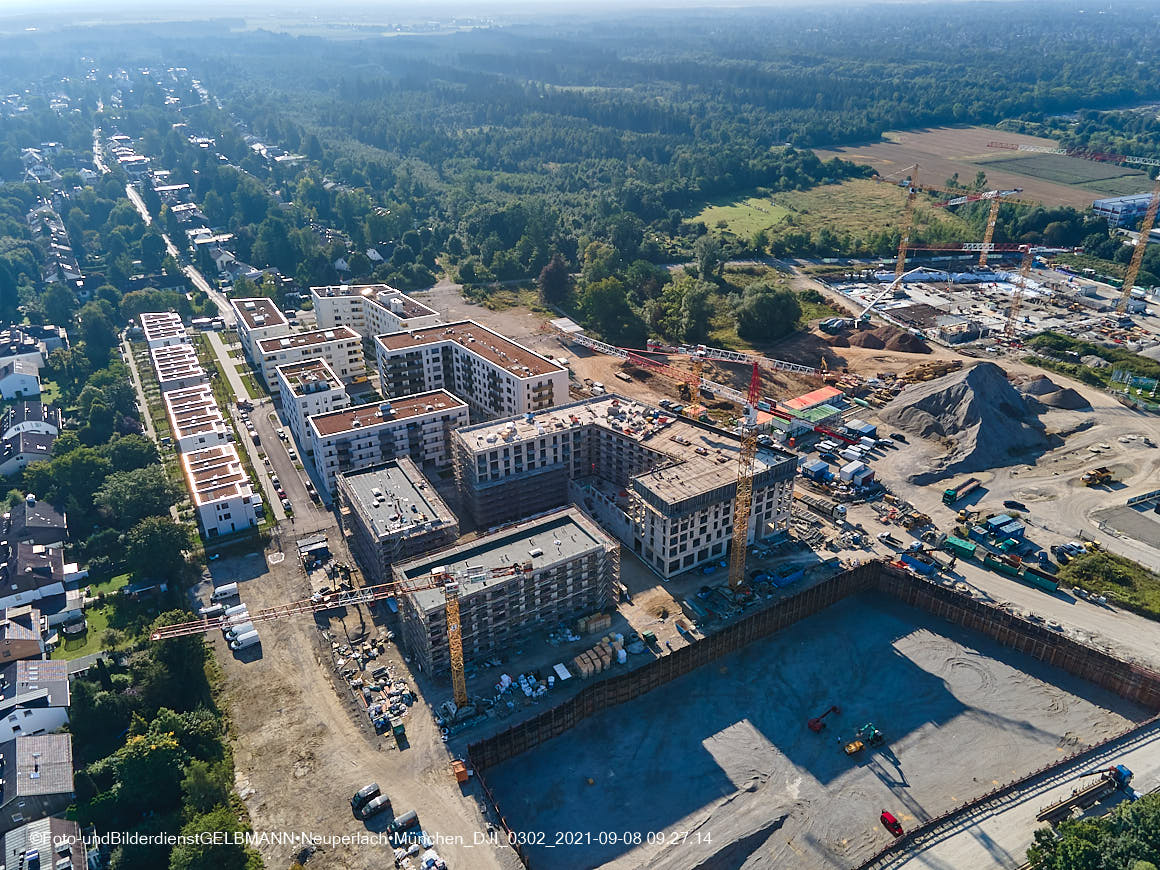 08.09.2021 - Baustelle Alexisquartier in Neuperlach 08.09.2021 - Baustelle Alexisquartier in Neuperlach