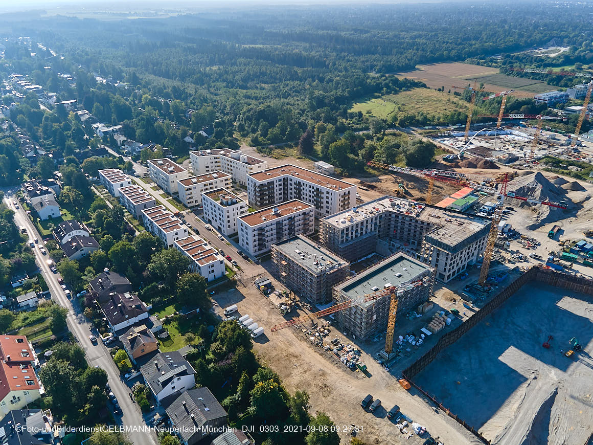 08.09.2021 - Baustelle Alexisquartier in Neuperlach 08.09.2021 - Baustelle Alexisquartier in Neuperlach