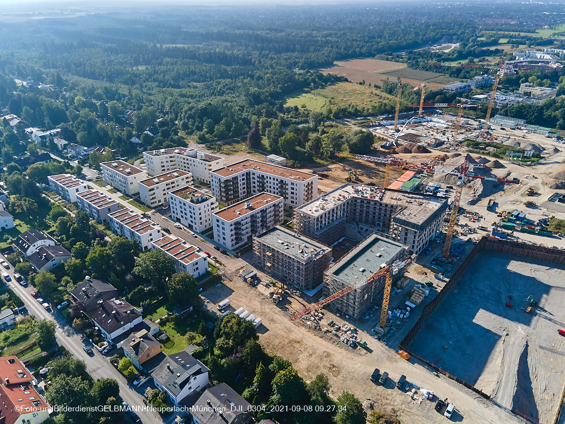 08.09.2021 - Baustelle Alexisquartier in Neuperlach 08.09.2021 - Baustelle Alexisquartier in Neuperlach