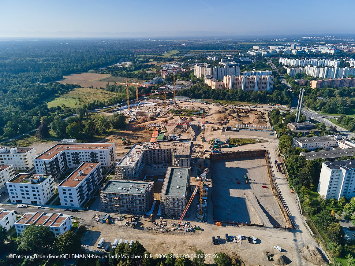 08.09.2021 - Baustelle Alexisquartier in Neuperlach 08.09.2021 - Baustelle Alexisquartier in Neuperlach