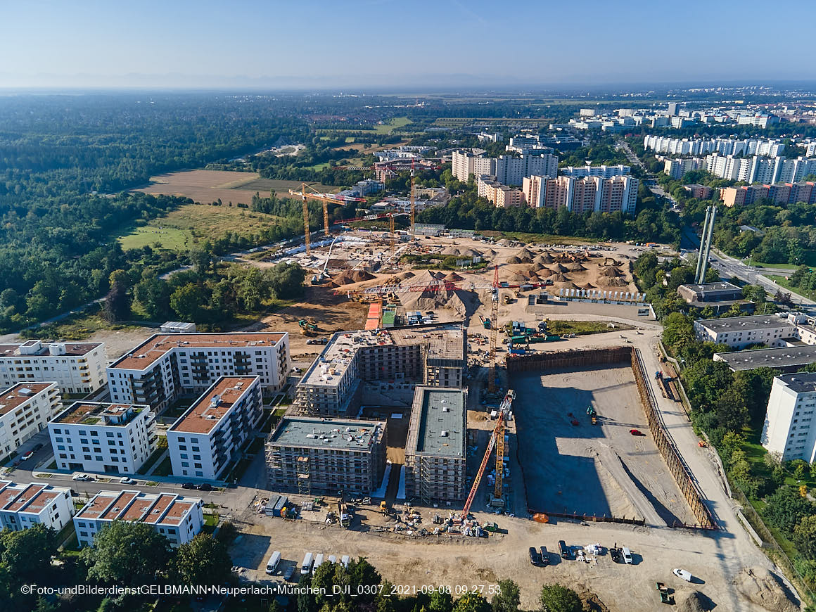 08.09.2021 - Baustelle Alexisquartier in Neuperlach 08.09.2021 - Baustelle Alexisquartier in Neuperlach
