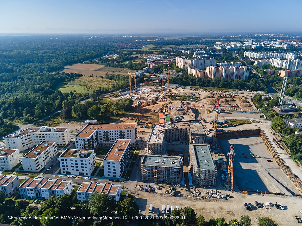 08.09.2021 - Baustelle Alexisquartier in Neuperlach 08.09.2021 - Baustelle Alexisquartier in Neuperlach