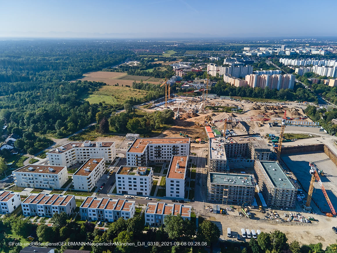 08.09.2021 - Baustelle Alexisquartier in Neuperlach 08.09.2021 - Baustelle Alexisquartier in Neuperlach