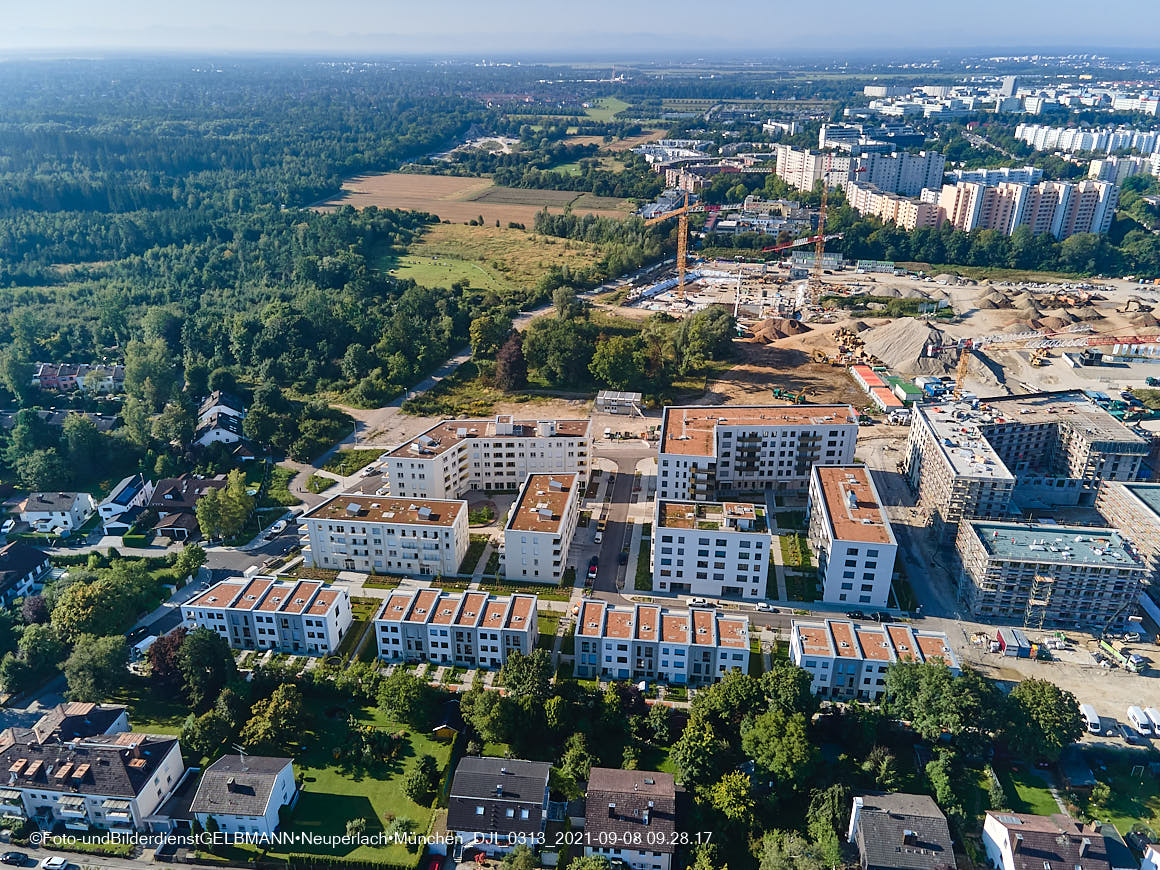 08.09.2021 - Baustelle Alexisquartier in Neuperlach 08.09.2021 - Baustelle Alexisquartier in Neuperlach