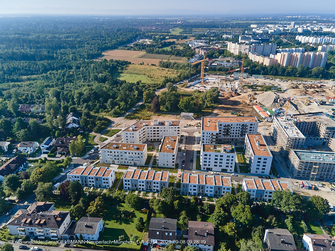 08.09.2021 - Baustelle Alexisquartier in Neuperlach 08.09.2021 - Baustelle Alexisquartier in Neuperlach