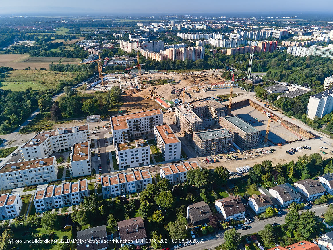 08.09.2021 - Baustelle Alexisquartier in Neuperlach 08.09.2021 - Baustelle Alexisquartier in Neuperlach