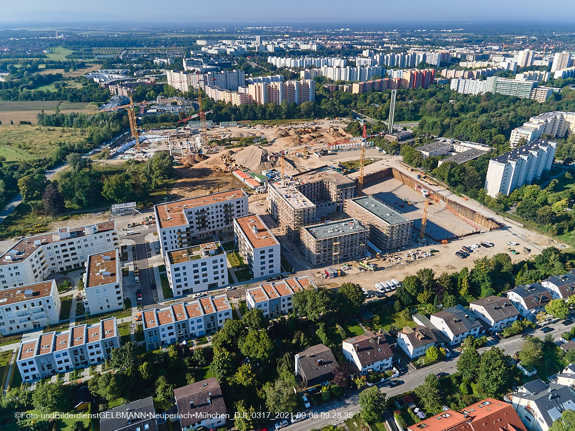 08.09.2021 - Baustelle Alexisquartier in Neuperlach 08.09.2021 - Baustelle Alexisquartier in Neuperlach