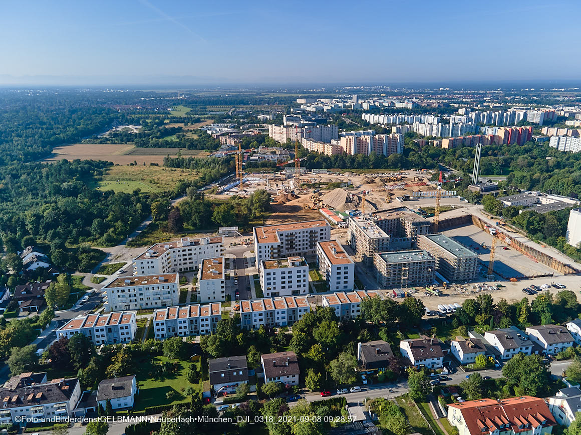 08.09.2021 - Baustelle Alexisquartier in Neuperlach 08.09.2021 - Baustelle Alexisquartier in Neuperlach