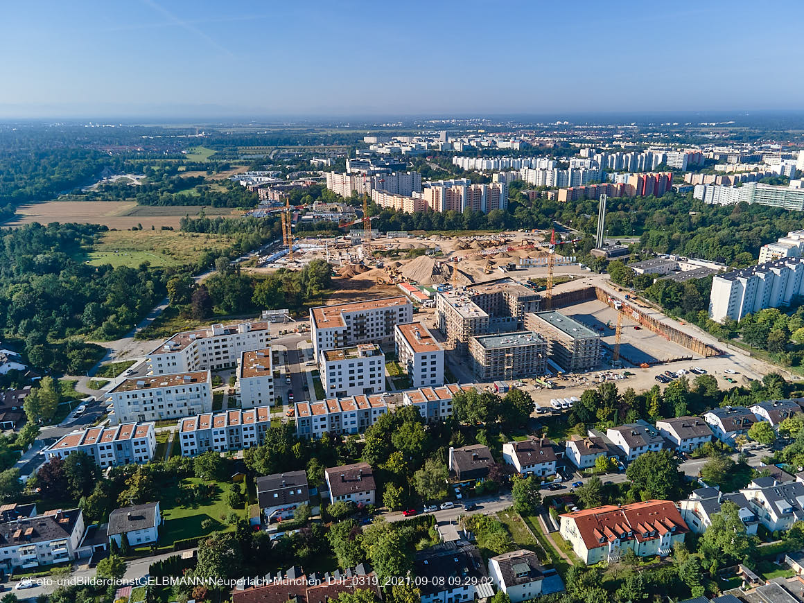 08.09.2021 - Baustelle Alexisquartier in Neuperlach 08.09.2021 - Baustelle Alexisquartier in Neuperlach