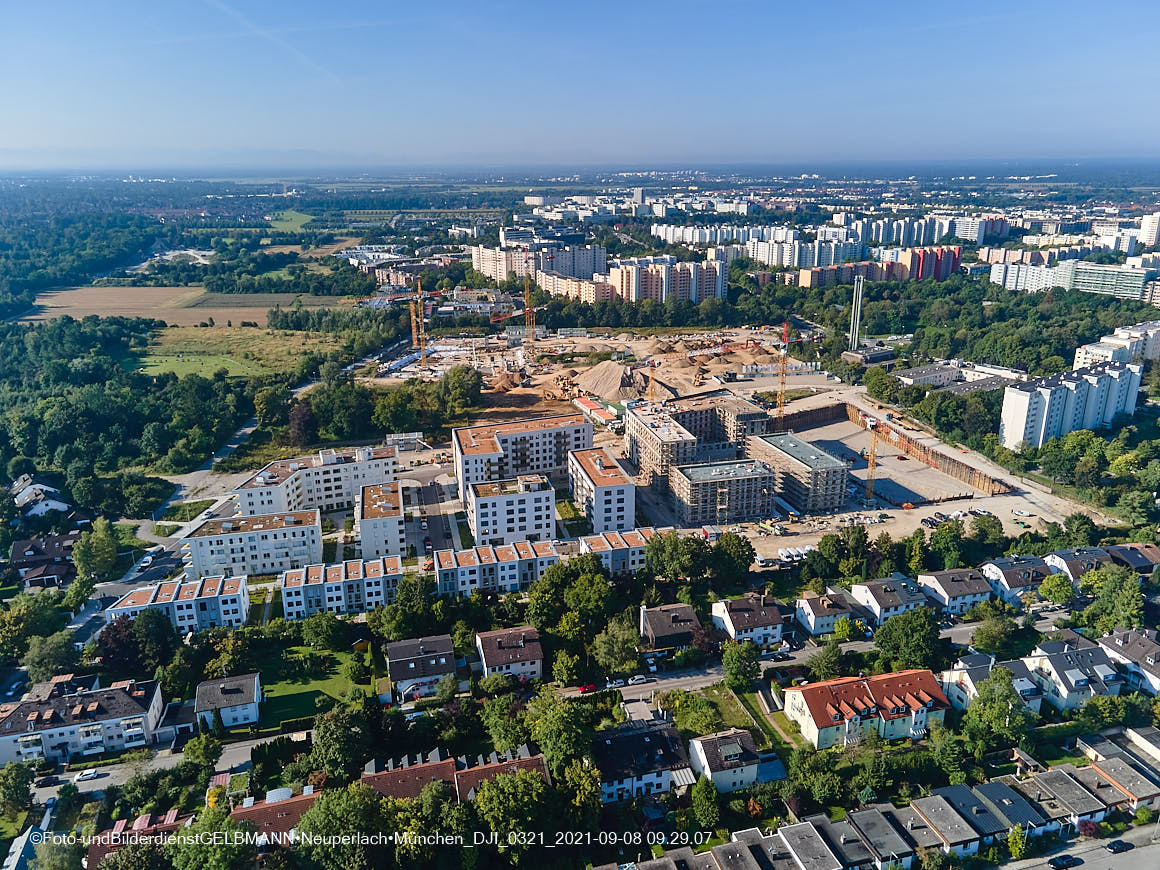 08.09.2021 - Baustelle Alexisquartier in Neuperlach 08.09.2021 - Baustelle Alexisquartier in Neuperlach
