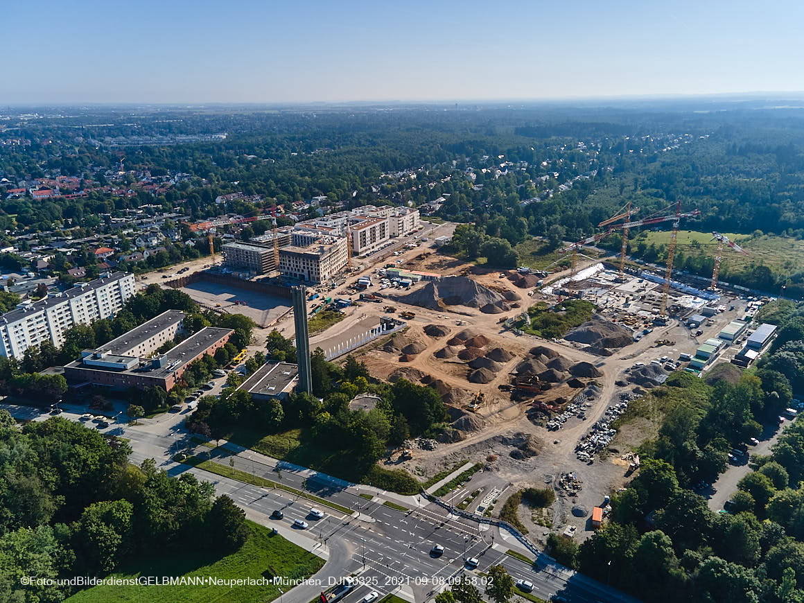 08.09.2021 - Baustelle Alexisquartier in Neuperlach 08.09.2021 - Baustelle Alexisquartier in Neuperlach