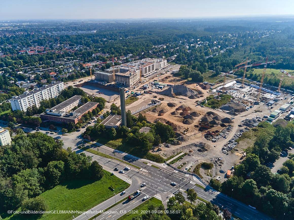 08.09.2021 - Baustelle Alexisquartier in Neuperlach 08.09.2021 - Baustelle Alexisquartier in Neuperlach