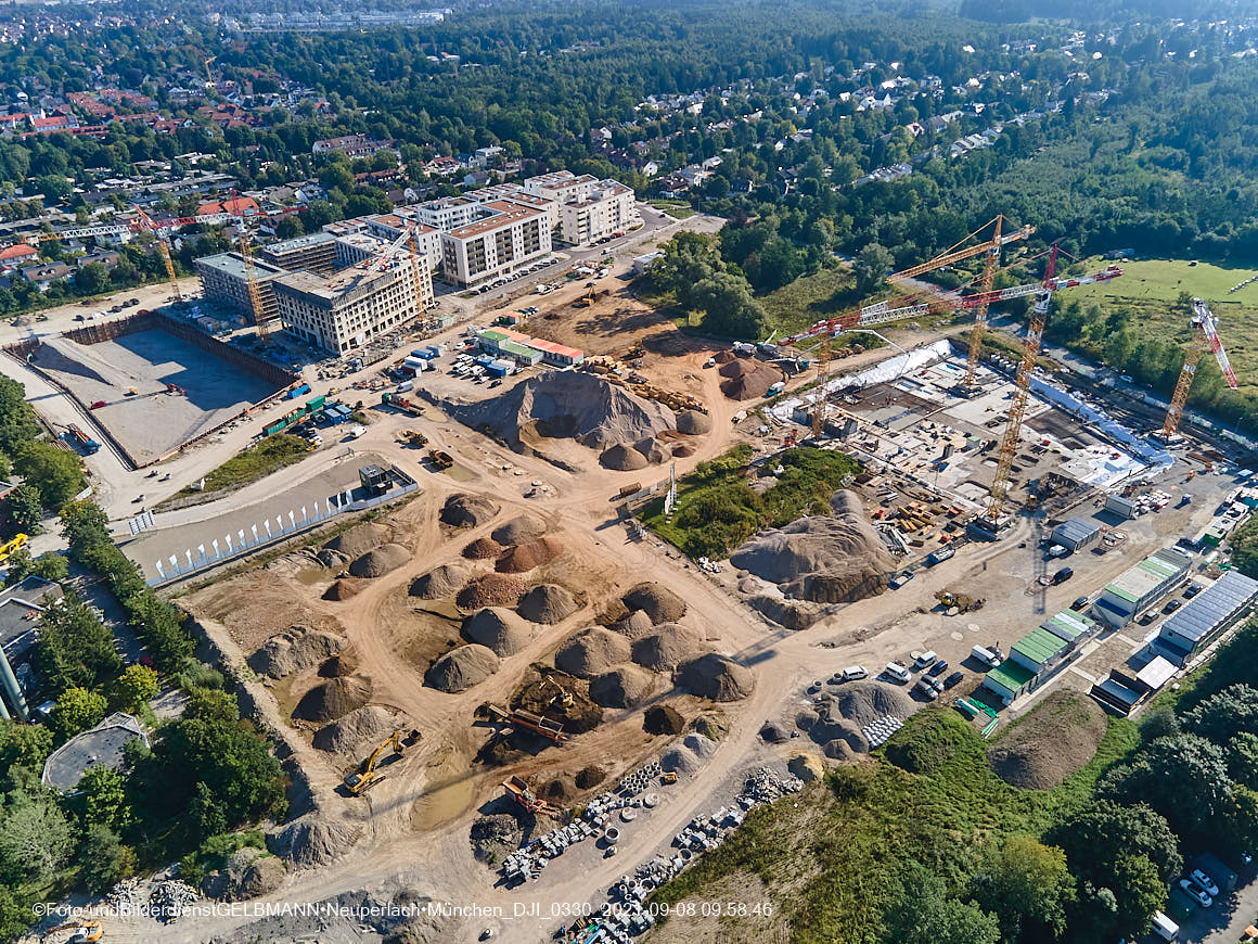 08.09.2021 - Baustelle Alexisquartier in Neuperlach 08.09.2021 - Baustelle Alexisquartier in Neuperlach