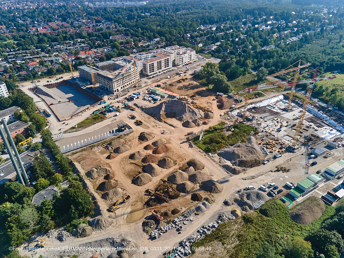 08.09.2021 - Baustelle Alexisquartier in Neuperlach 08.09.2021 - Baustelle Alexisquartier in Neuperlach